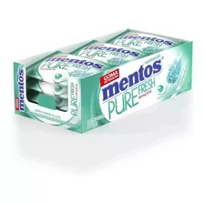 5x Chiclete Mentos Pure Fresh Wintergreen C/15 Perfetti