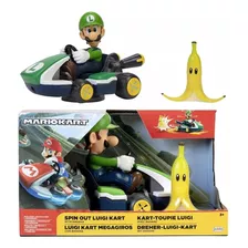 Brinquedo Carrinho Super Luigi Kart Spin Out - Candide 3022