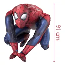 Globo Spiderman 3d Gigante Airwalker Color Multicolor