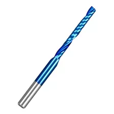 Fresa Topo 1 Corte Helicoidal 2mm X 17mm Naco Azul Cnc- Full