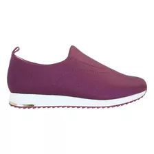 Tênis Usaflex Feminino Slip On Elástano Confort