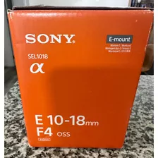 Lente Gran Angular Sony E 10-18mm F/4 Oss Sel1018 Aps-c