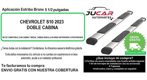 Estribo Bronx Chevrolet S10 2023 Doble Cabina Foto 10