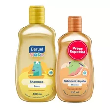 Shampoo + Sabonete Líquido Infantil Baby Suave Baruel Full