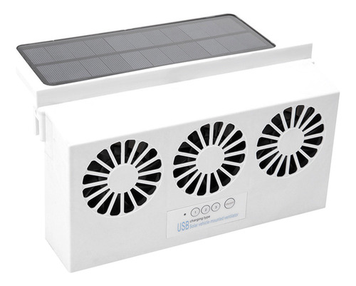 Circulador De Ventilador De Escape Solar Para Automvil Con Foto 4