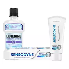 Pack Sensodyne Blanqueador 100g + Listerine W Extreme 500 Ml