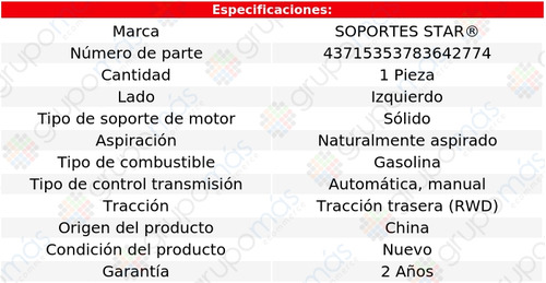 Soporte Motor Conductor S Star Diplomat 6 Cil 3.7l 1978_1983 Foto 2