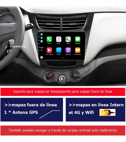 Auto Radio Estreo Android Gps Para Chevrolet Aveo 2018-2022 Foto 4