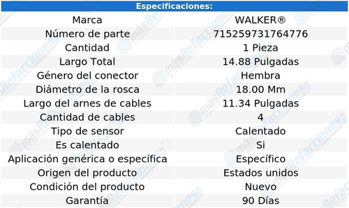 Sensor Oxgeno Chevrolet Vectra V6 2.8l 06-08 Foto 6