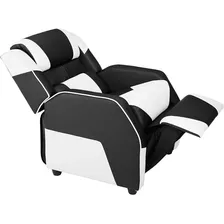 Silla Gamer Para Niños Reclinable Negro Y Blanco Regalo