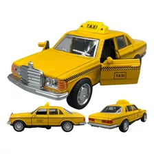 Miniatura Carro Antigo Mercedes 350 Se 1975 Táxi Polícia