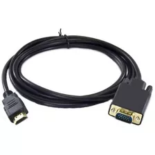 Cabo Hdmi Para Vga 1.8 Metros Com Chip Conversor