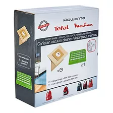 Bolsa De Papel Y Filtro Hepa Moulinex Rowenta De Tefal