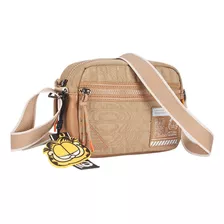 Bolsa Garfield Pequena Transversal Em Nylon Gf2890