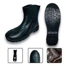 Bota De Chuva Moto Motoboy Pvc Flexível Confortável Ca