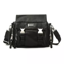 Dita Cartera Bandolera Con Tapa Mediana Negro