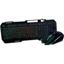 Kit Mouse E Teclado Semi Mecânico Gamer Com Rgb - A638