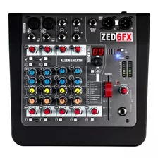 Allen & Heath Zed-6fx Mezclador De 6 Canales En Vivo + Grab