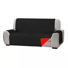 Cubre Sofa Sillon Para Mascotas Reversible 3 Plazas *negro