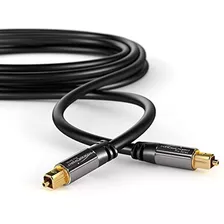 Cable De Audio Digital Óptico Kabeldirekt (10 Pies) De Fibra