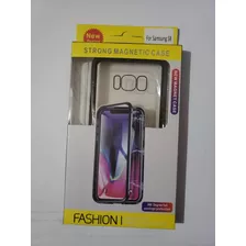 Funda Magnetica Aluminio Y Cristal Samsung S8/s8+/s9/s9+/s10