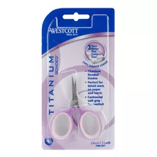 Westcott 3 Titanium Straight Scissor Violet