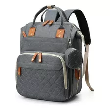 Pañalera Tipo Morral Mochila Con Bolsillos Termicos Usb 9010