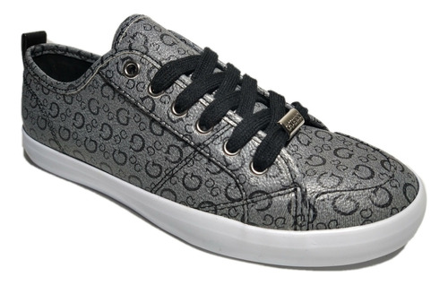 Tenis Guess Gris Negro Blanco Wgoodly3-r Casual Urbano