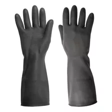 Guantes Para Manejo De Solventes, Negros