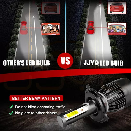 Bombillas Led H4 Para Faros Delanteros Toyota Auto High/low Foto 7