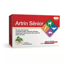 Artrin Sênior Ginseng Brower 30 Comp Para Cães Idosos