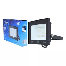 Refletor Led 50w Holofote Prova Dágua Ip66 Branco Frio Cor Da Carcaça Preto Cor Da Luz Branco-frio 110v/220v