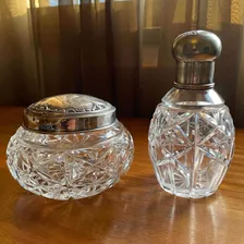 Antigo Perfumeiro Pozeira Conjunto Toucador Cristal Baccarat