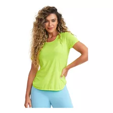 Blusa Feminina Academia Amarelo Lumi Classic Caju Brasil