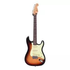 Guitarra Elétrica Sx Vintage Series Sst62+ De Tília 3-tone Sunburst Brilhante Com Diapasão De Pau-rosa