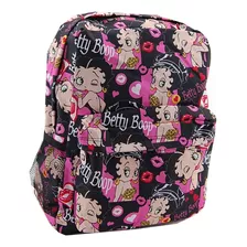 Mochila Grande De Microfibra Betty Boop Con 16 Pulgadas (mul