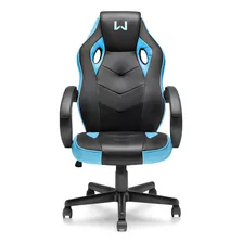 Cadeira Gamer Reclinável Giratória Warrior Azul Multilaser