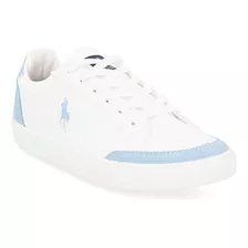 Tenis Sneakers Polo Hpc Dama Blanco 628-56