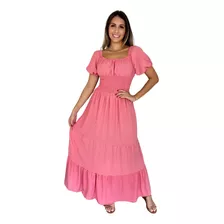 Vestido Longo Feminino De Manguinhas Multiuso De Luxo