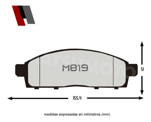 Pastillas De Freno Delantera Mitsubishi L200 Katana 2008-on Foto 3