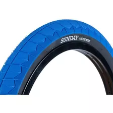 Llanta Bmx 20 Sunday Current V2 100psi 2.4 Azul/negro