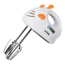 Batidora De Mano U-line Ul-2103 Blanca Y Naranja 220 v