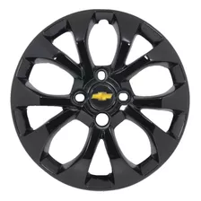 1 Calota Onix Joy Prisma Gm 2017 2020 Aro 15 Preto Brilhante