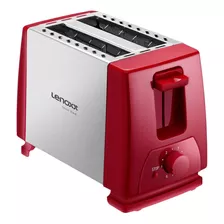 Tostadeira Torradeira De Pães Lenoxx Duo Red Ptr-203 Cor Vemelho/ Inox Voltagem 110v