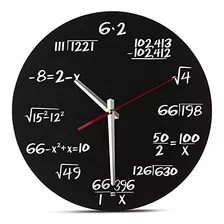 Decodyne Math Wall Clock - Reloj De Pared Único - Cada Hora
