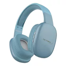 Auricular Inalámbrico Bluetooth Netmak Volt Azul Cableado