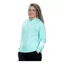 Blusa De Frio Moletom Listras Nas Mangas Feminino F03