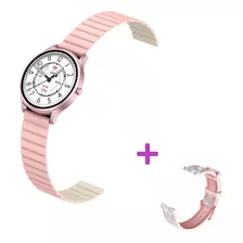 Reloj Kieslect Smartwatch Lady Calling Lora + Malla Rosa