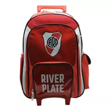 Mochila Carro River 18 PuLG Cresko - Sharif Express Color Rojo Diseño De La Tela Liso