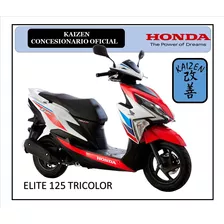 Honda Elite 125 Tricolor Okm 2020 Kaizen La Plata 